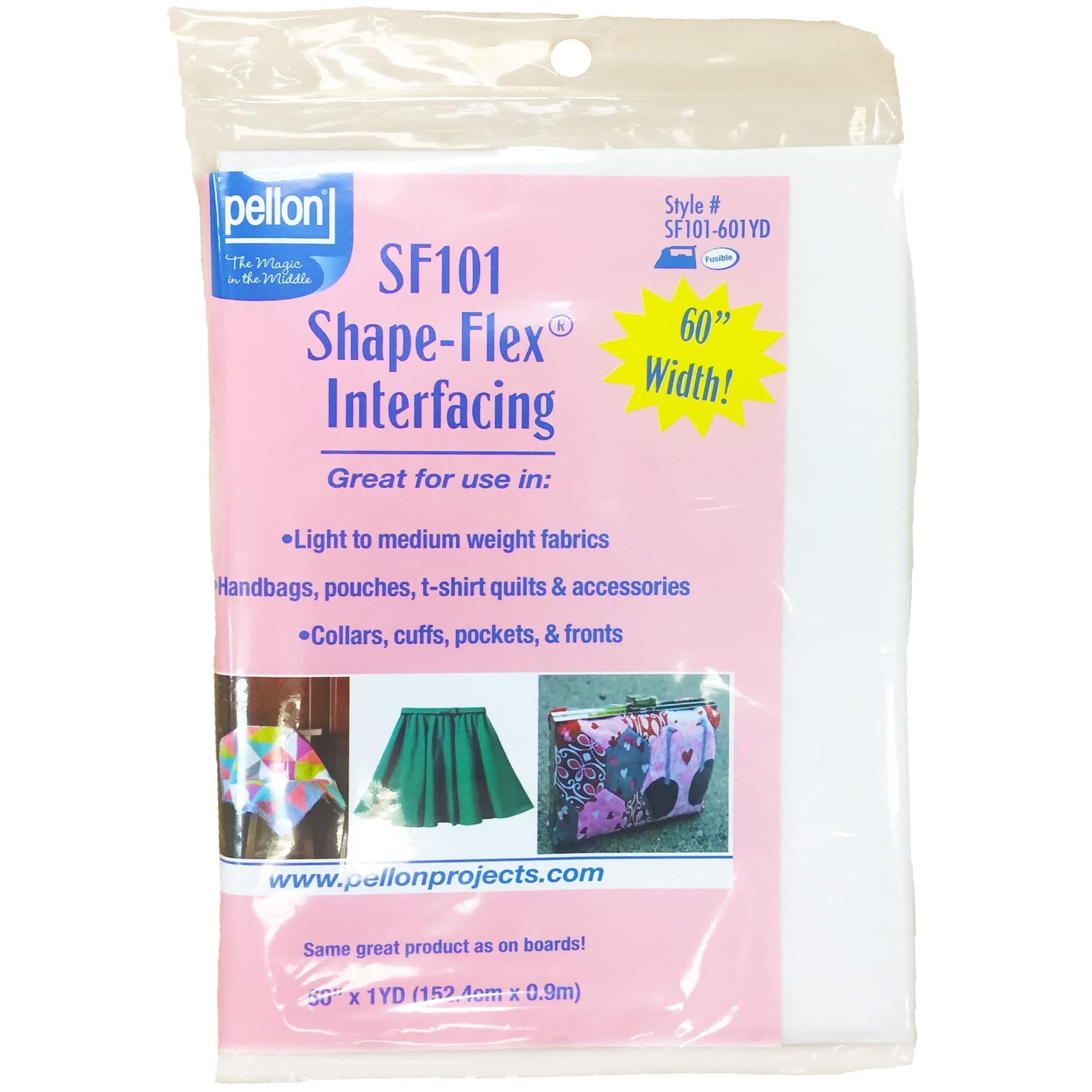 Pellon® Shape-Flex® White Woven Interfacing, 60'' x 1yd.